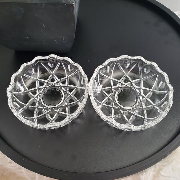 RCR Vintage 24% Lead Royal Crystal Clam Shell Trinket Candy Dish - Picture 4 of 8